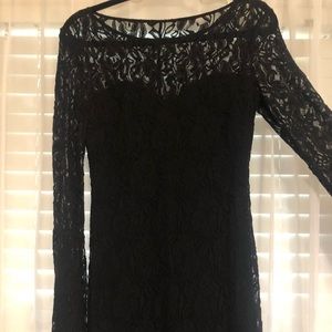 Black lace dress